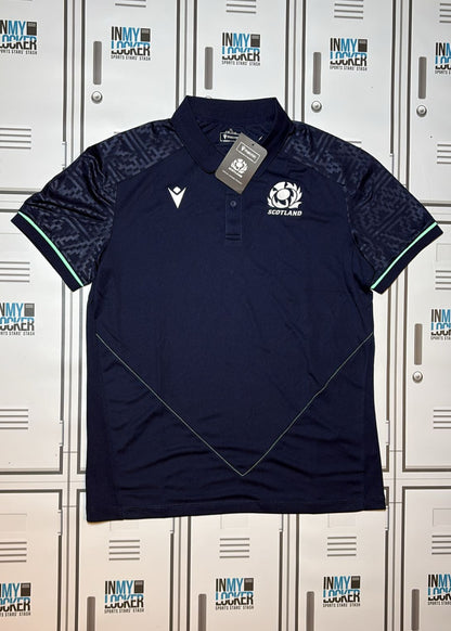 Oliver Smith - Scotland Rugby Macron Polo Shirt [Navy]