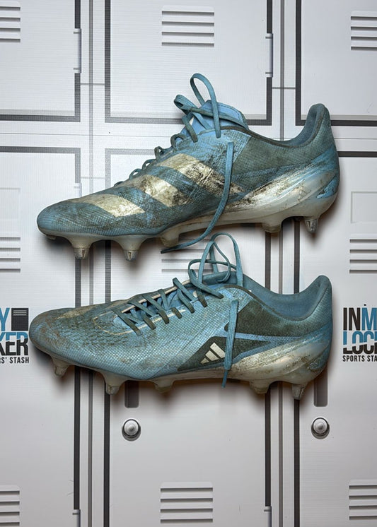 Oliver Smith - Used Adizero RS15 Ultimate (SG) Rugby Boots [Blue and White]
