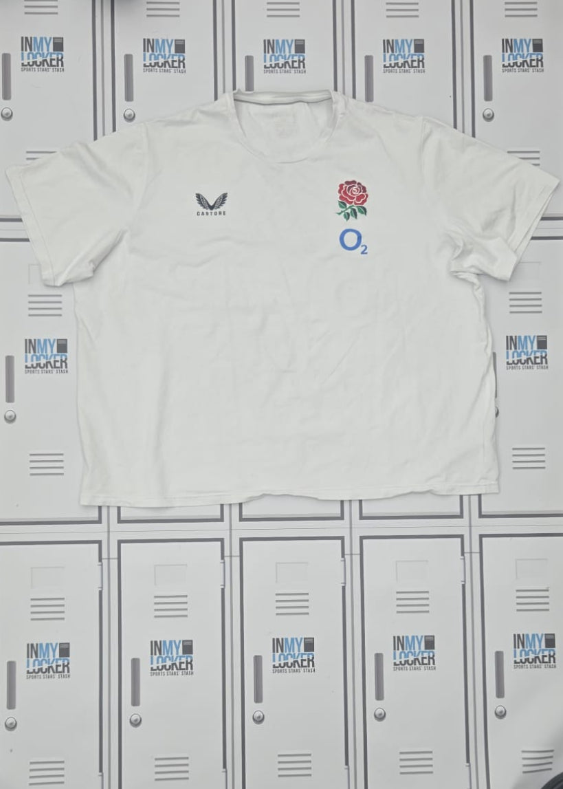 Ollie Chessum - England Rugby Castore Leisure T-Shirt [White]