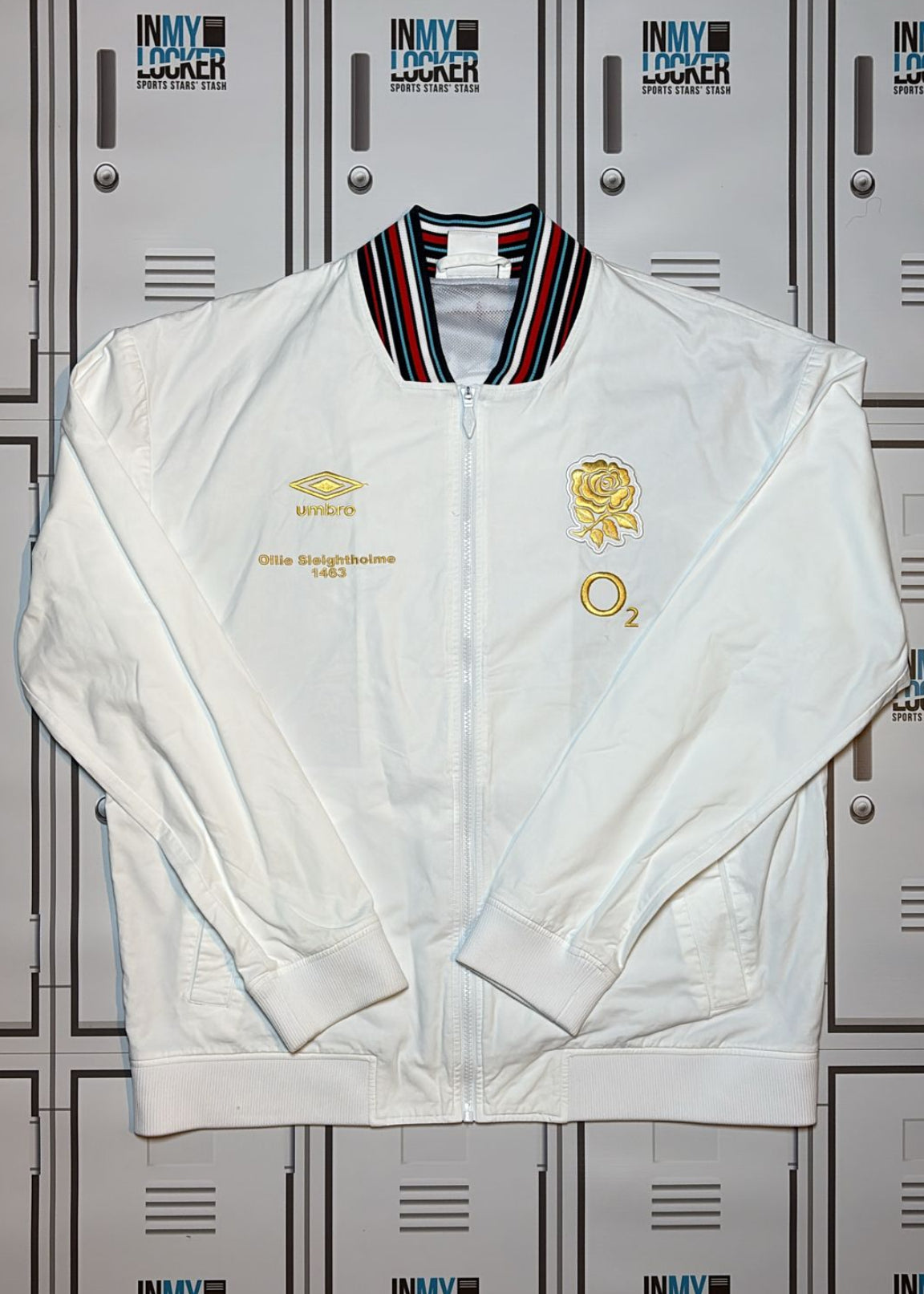 Ollie Sleightholme - England Rugby 2024/25 Presentation Jacket Named Ollie Sleightholme and Numbered 1463 [Gold Rose]