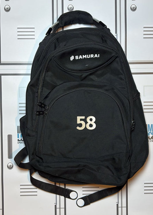 Olly Woodburn- Exeter Chiefs Rugby Numbered Samurai Rucksack [Black]