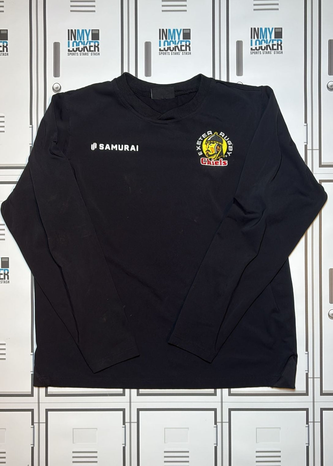 Olly Woodburn- Exeter Chiefs Rugby Samurai Long Sleeve Mid Layer Top [Black]