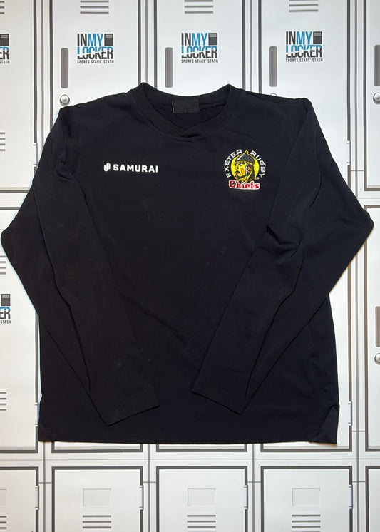 Olly Woodburn- Exeter Chiefs Rugby Samurai Long Sleeve Mid Layer Top [Black]