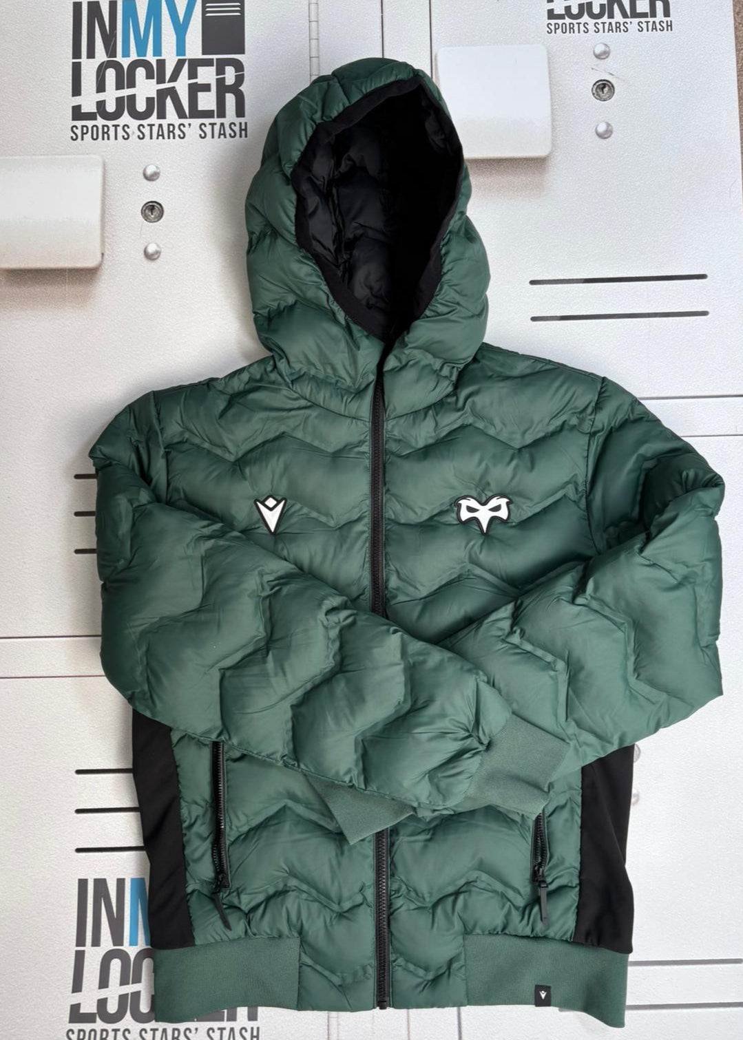 Ospreys Rugby - Club Padded Raincoat [Green]