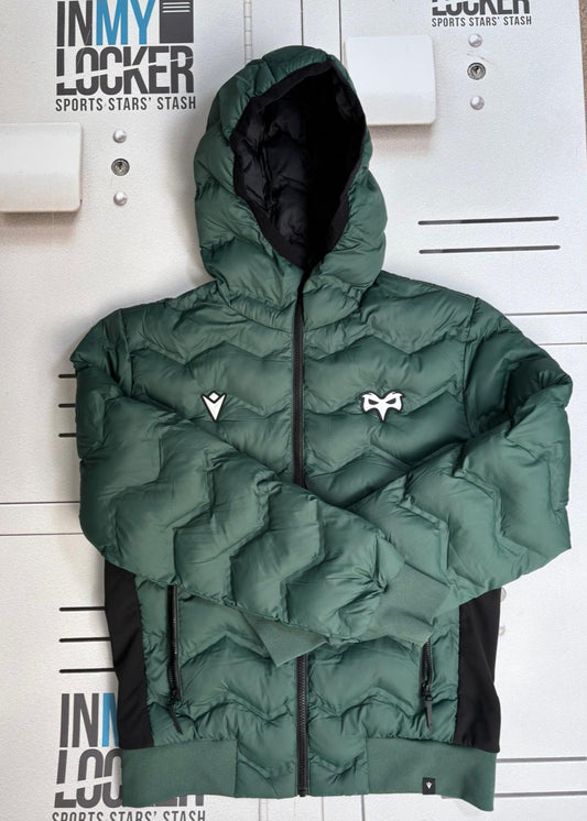 Ospreys Rugby - Club Padded Raincoat [Green]