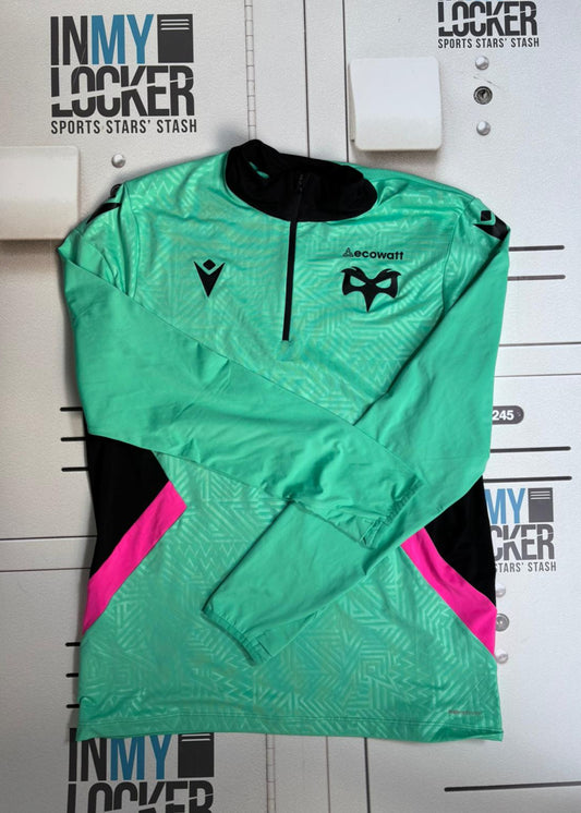 Ospreys Rugby - Club 1/4 Zip Training Top [Mint Green]