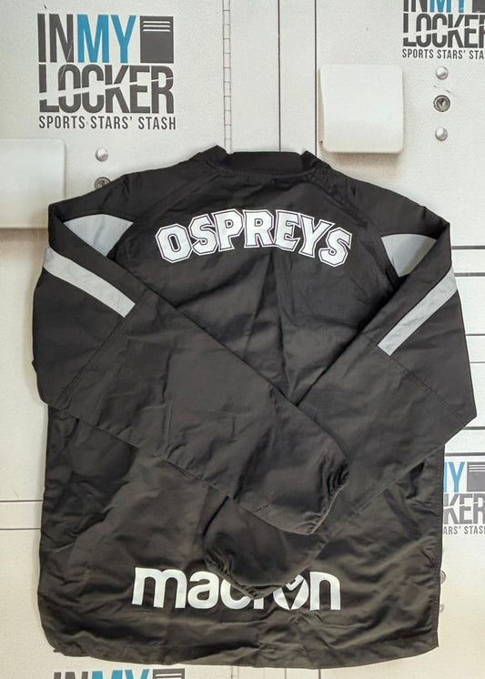 Ospreys Rugby - Club Waterproof Training Top (Club Name) [Black]