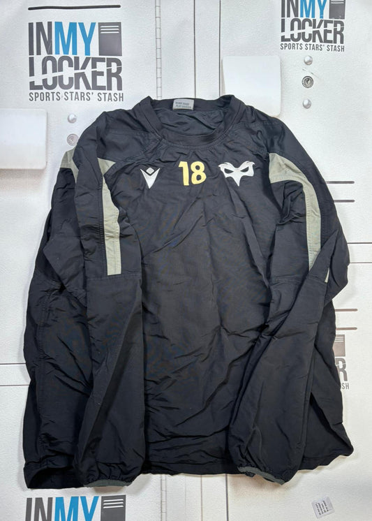 Ospreys - Rugby Waterproof Training Top [Black]