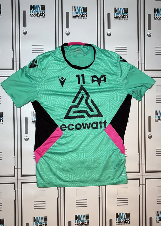 Osprey Rugby - Macron Club Training Shirt Numbered 11 [Mint Green]