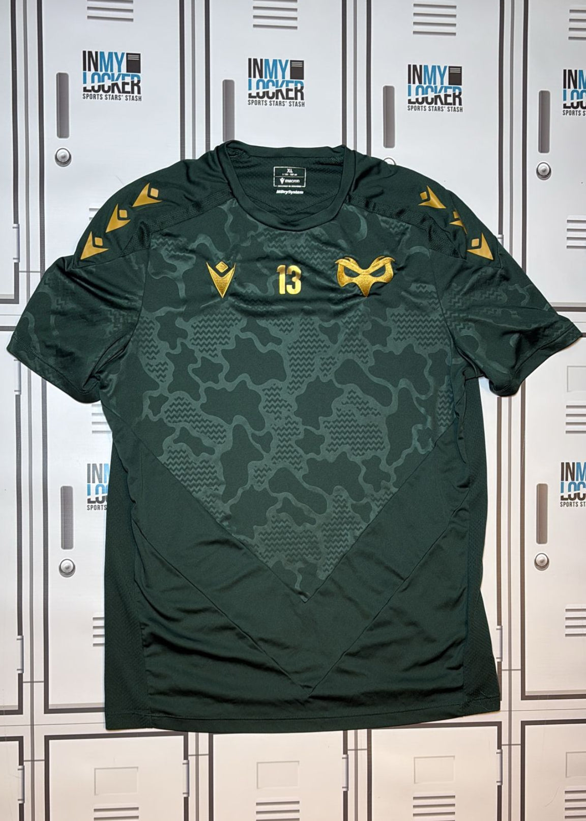Osprey Rugby - Macron Club Training Shirt Numbered 13 [Dark Green]
