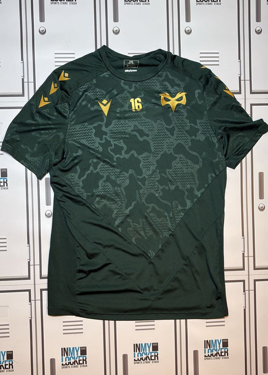 Osprey Rugby - Macron Club Training Shirt Numbered 16 [Dark Green]