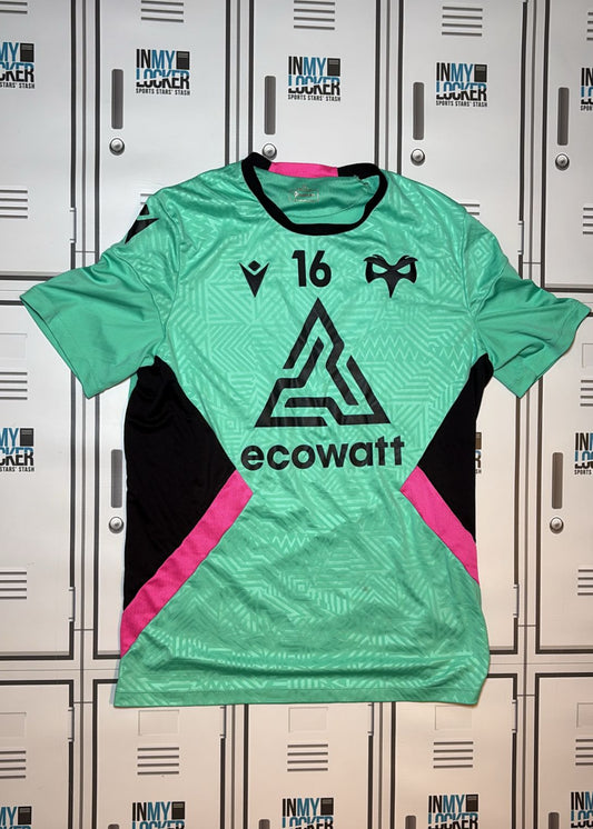 Osprey Rugby - Macron Club Training Shirt Numbered 16 [Mint Green]