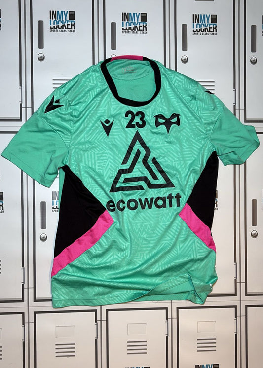 Osprey Rugby - Macron Club Training Shirt Numbered 23 [Mint Green]