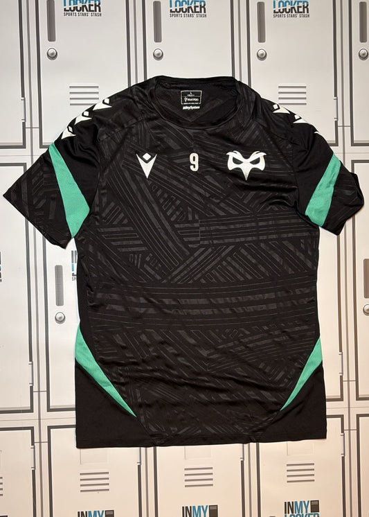 Osprey Rugby - Macron Club Training Shirt Numbered 9 [Black and  Blue]