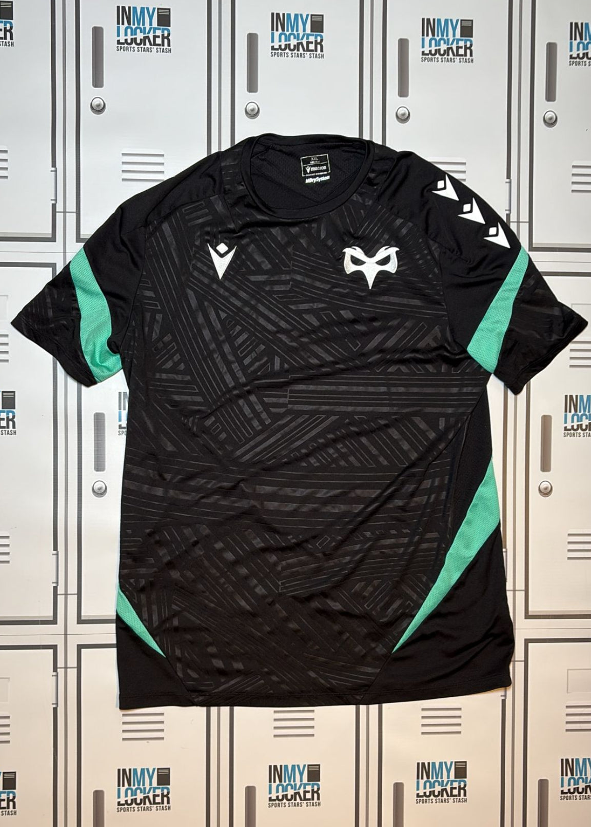 Osprey Rugby - Macron Club Training Shirt [Black and Blue]