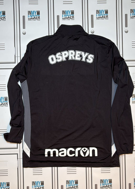 Ospreys Rugby - Macron 1/4 Zip Training Top [Black]