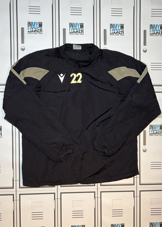 Ospreys Rugby - Macron Waterproof Training Top Numbered 22 [Black]