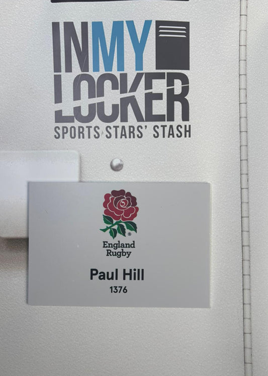 England Rugby - Paul Hill Changing Room Name Plate [White]