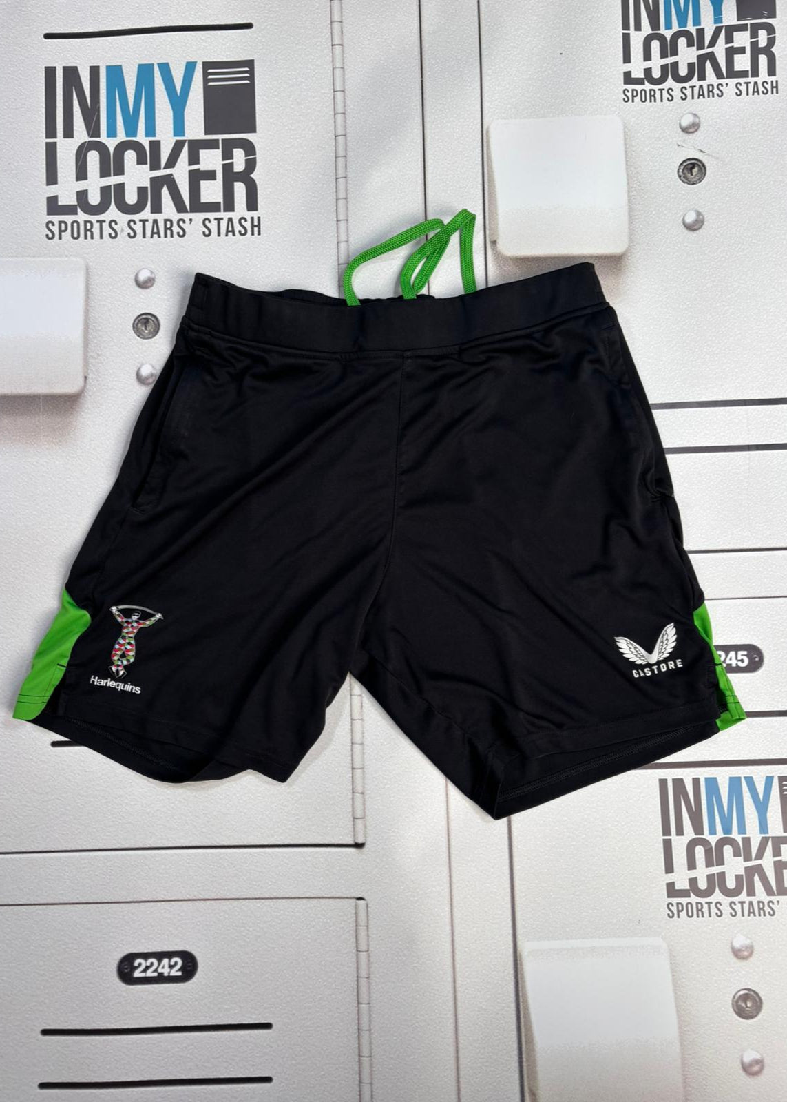 Ross Chisholm - Harlequins Rugby Gym Shorts [Black]