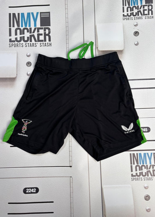 Ross Chisholm - Harlequins Rugby Gym Shorts [Black]