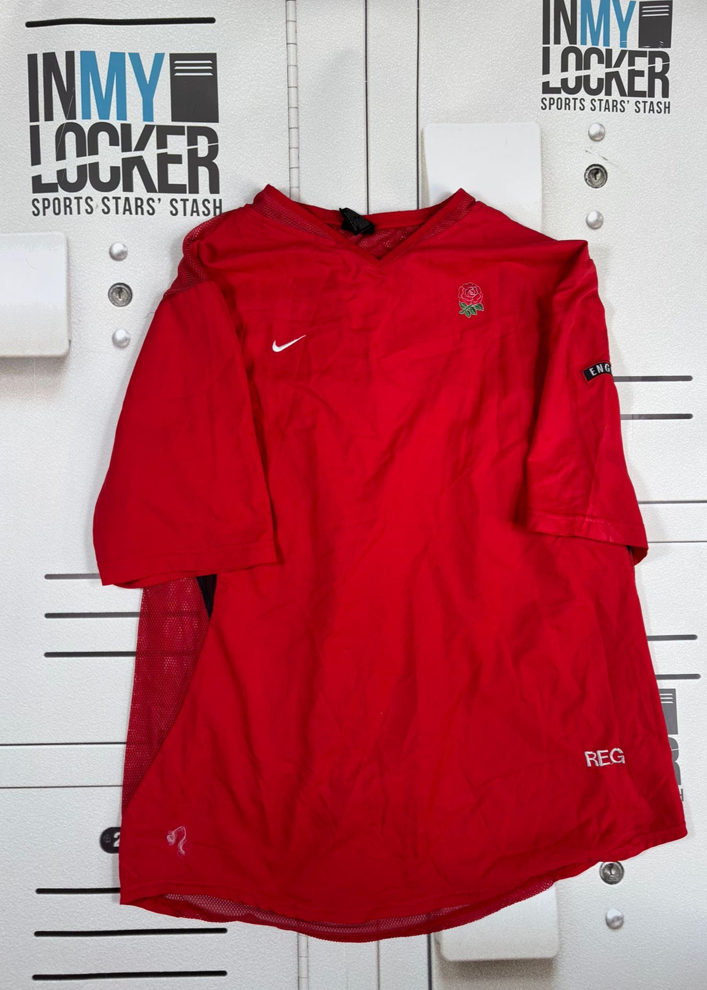 England Rugby - Initialled Warm Weather Training Top [Red]