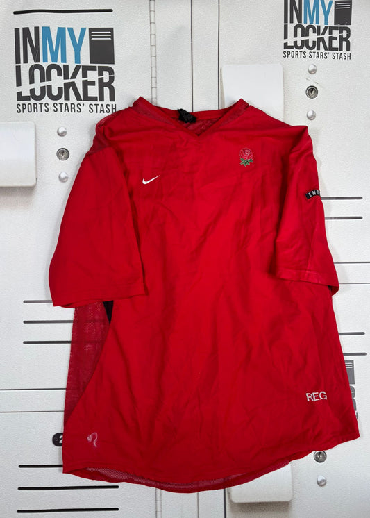England Rugby - Initialled Warm Weather Training Top [Red]