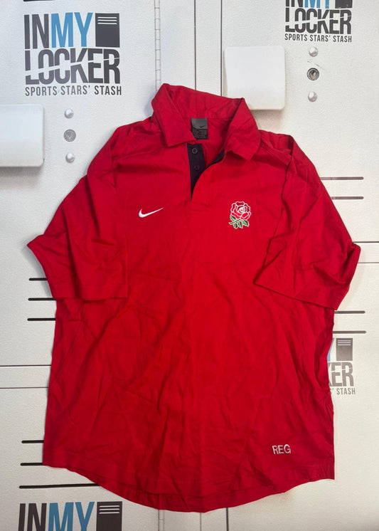 England Rugby - Initialled Polo Shirt [Red]