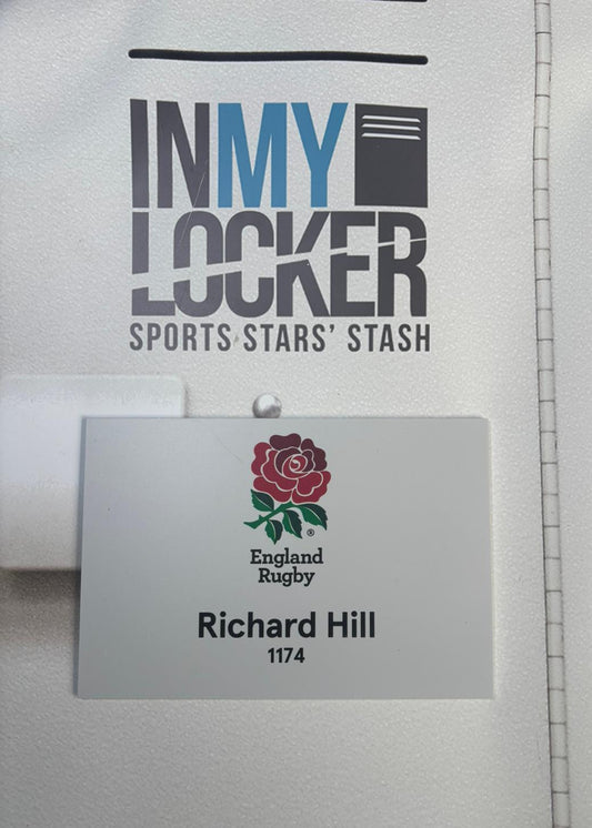 England Rugby - Richard Hill Changing Room Name Plate [White]