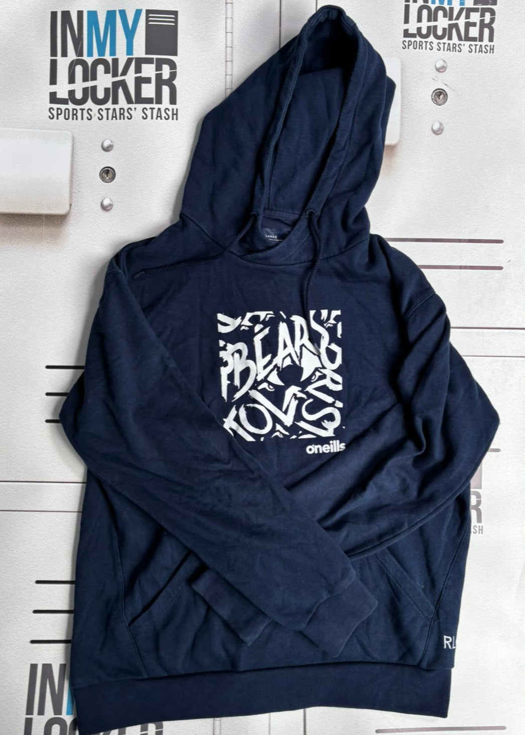 Rich Lane - Bristol Bears Initialled Name Pattern Casual Hoodie [Navy]