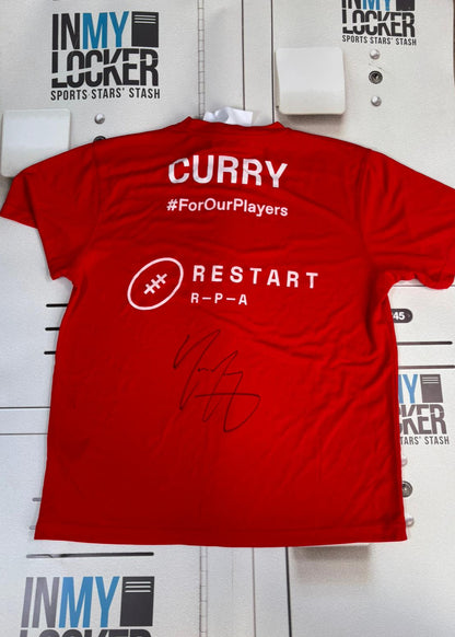 Restart - Sale Sharks : Tom Curry Signed T-Shirt [Red]