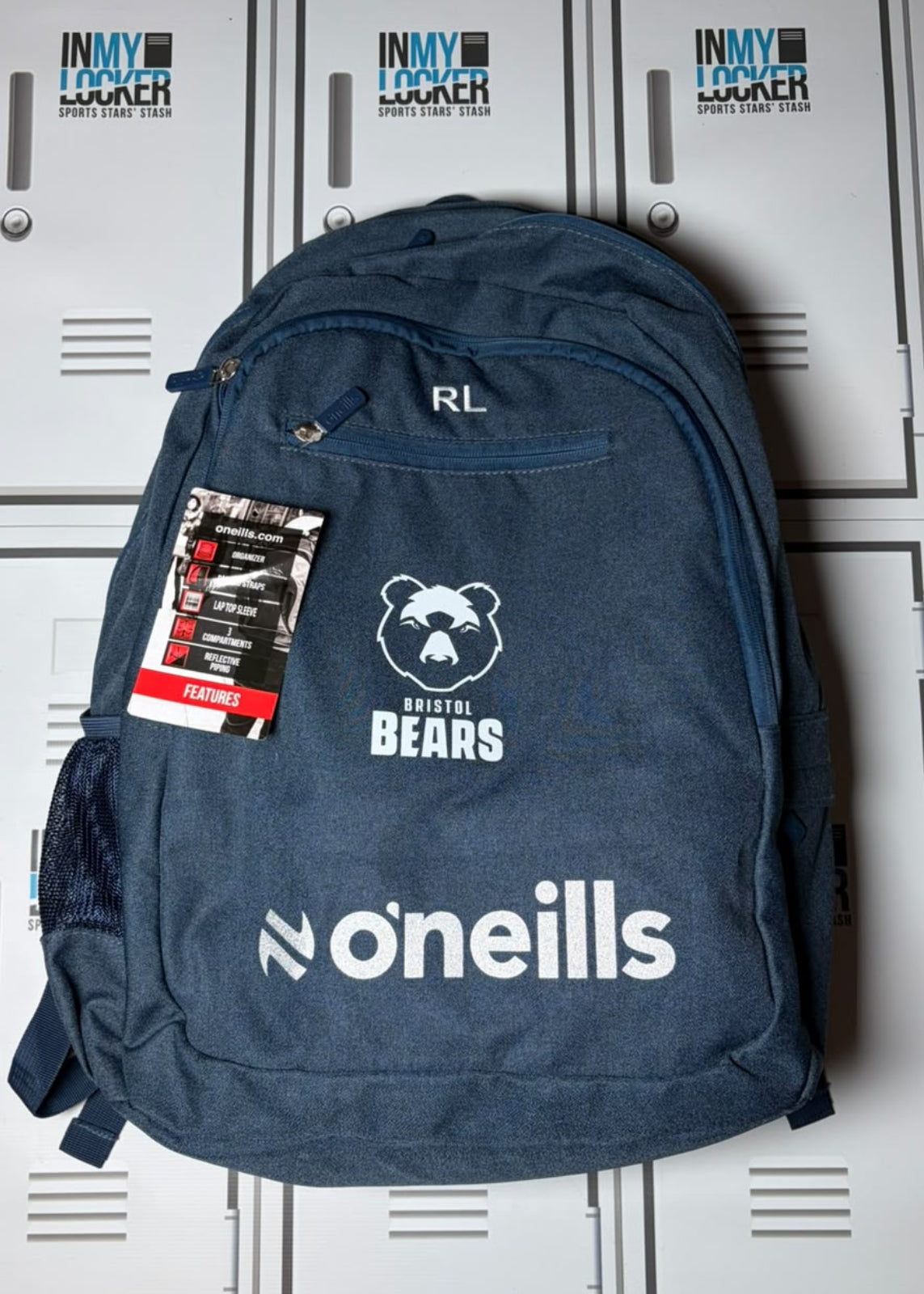 Rich Lane - Bristol Bears O’Neills Backpack Initialled RL [Navy]