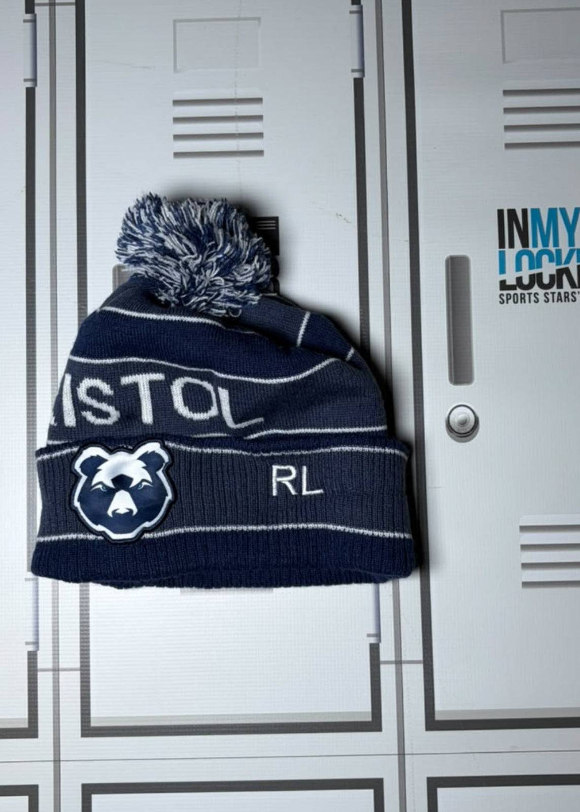 Rich Lane - Bristol Bears O’Neills Bobble Hat Initialled RL [Navy]