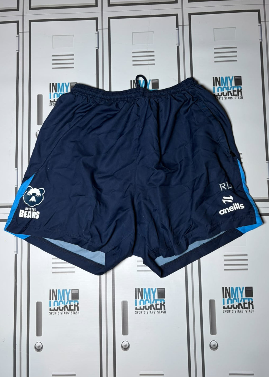 Rich Lane - Bristol Bears O’Neills Contact Gym Shorts Initialled RL [Navy]