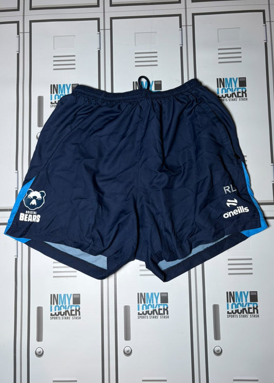 Rich Lane - Bristol Bears O’Neills Contact Gym Shorts Initialled RL [Navy]