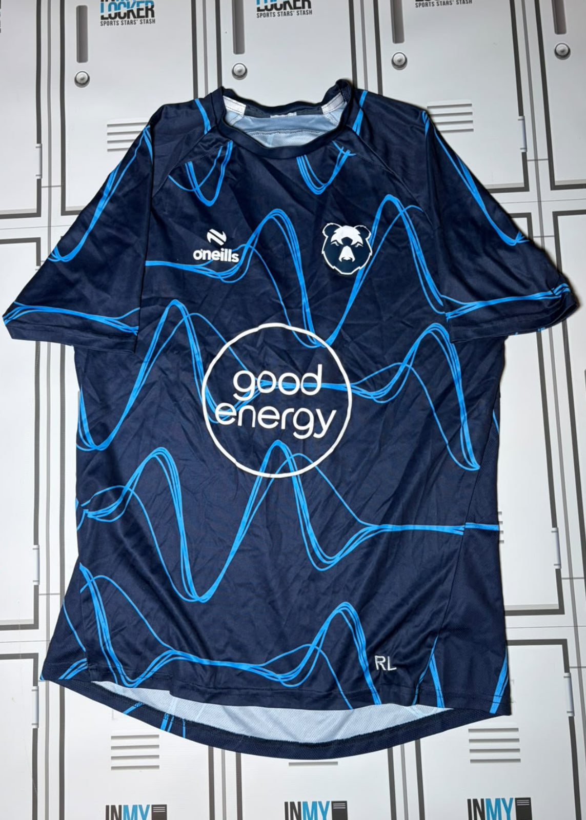 Rich Lane - Bristol Bears O’Neills Gym T-Shirt Initialled RL [Navy and Blue]