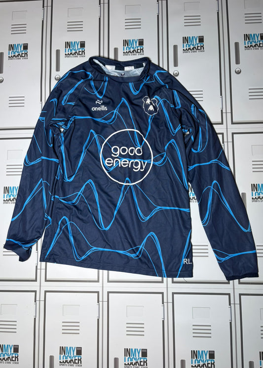 Rich Lane - Bristol Bears O’Neills Long Sleeve Training Shirt Initialled RL [Navy and Blue]