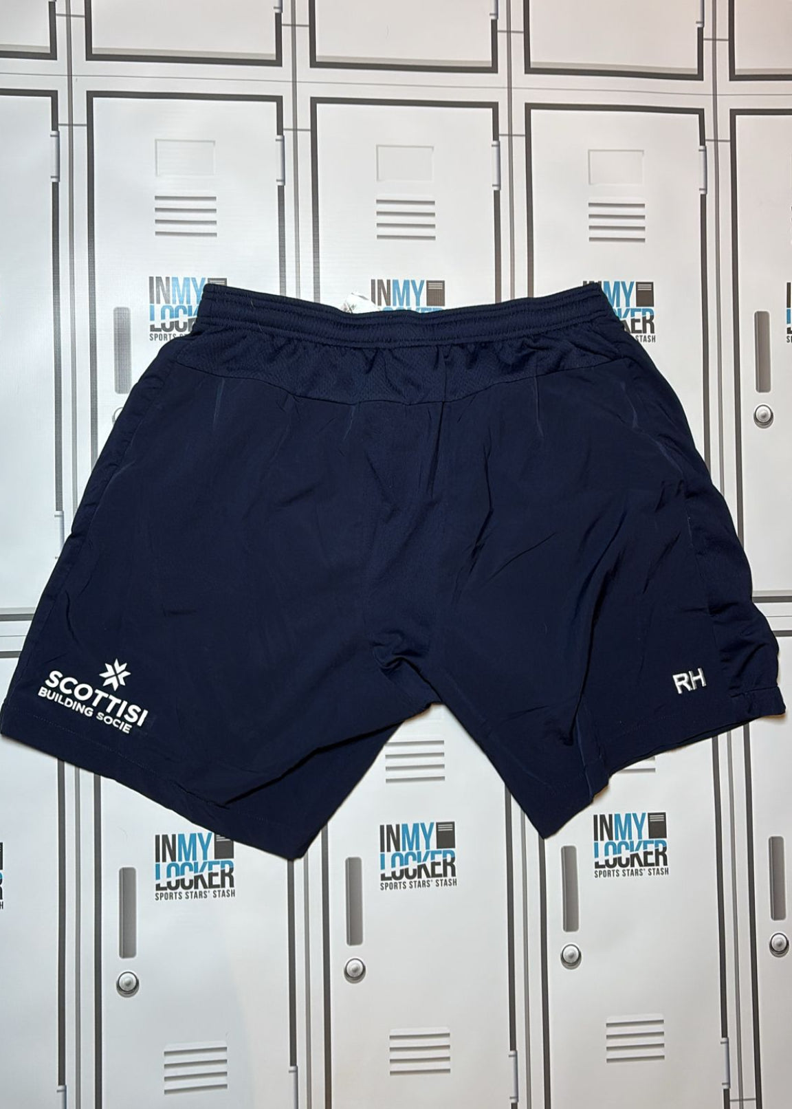 Robin Hislop - Edinburgh Rugby Gym Shorts Initialled RH [Navy]