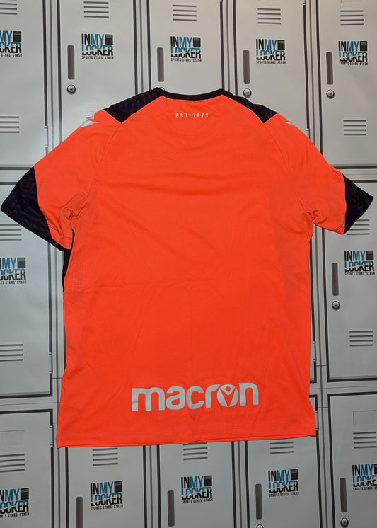 Robin Hislop - Edinburgh Rugby Macron Gym Shirt Initialled RH [Orange and black]