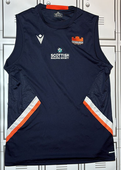Robin Hislop - Edinburgh Rugby Macron Gym Vest [Navy]