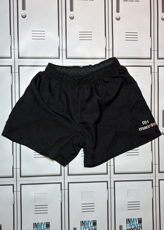 Robin Hislop - Edinburgh Rugby Macron Training Shorts Initialled RH [Black]