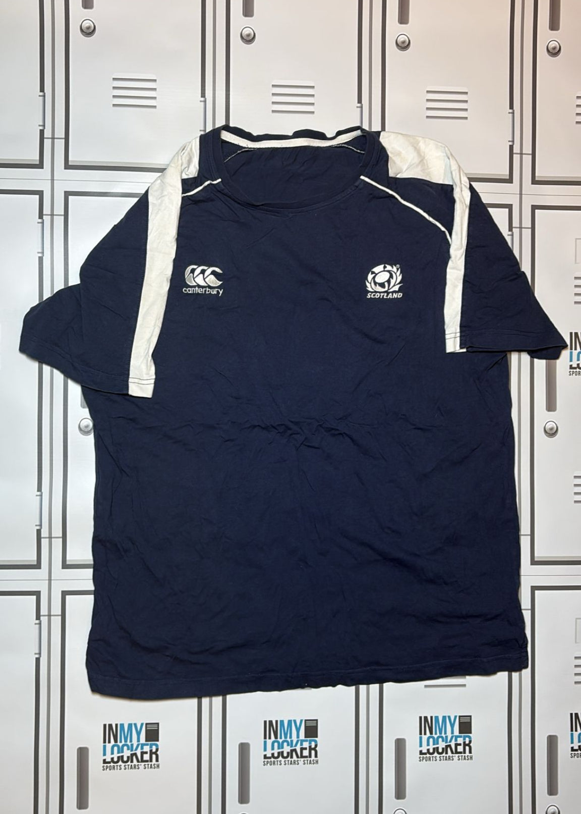 Robin Hislop - Scotland Rugby Canterbury Leisure T-Shirt [Navy]