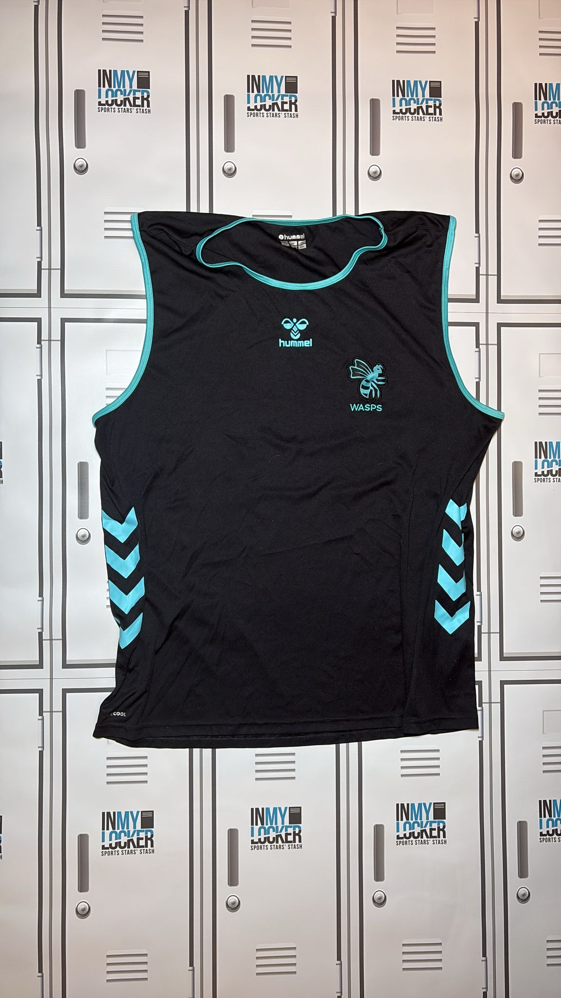 Robin Hislop - Wasps Rugby Hummel Gym Vest [Black]