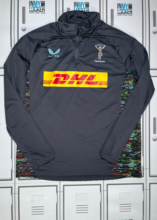 Ross Chisholm - Castore Harlequins 1/4 Zip Training Top [Grey]