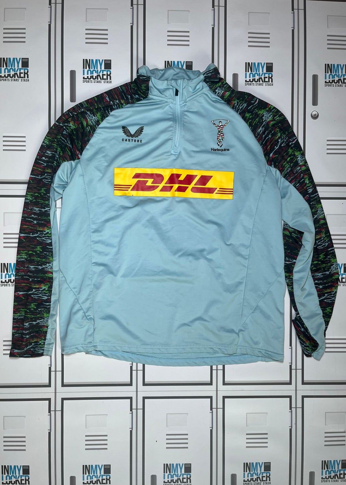 Ross Chisholm - Castore Harlequins 1/4 Zip Training Top [Light Blue]