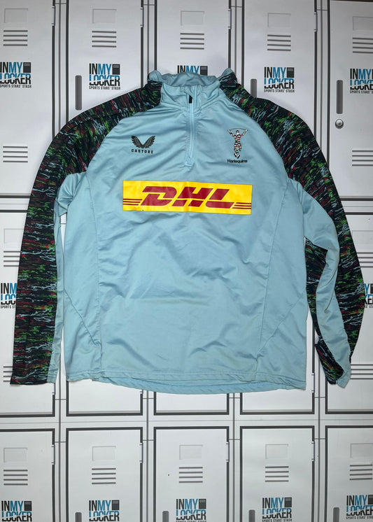 Ross Chisholm - Castore Harlequins 1/4 Zip Training Top [Light Blue]