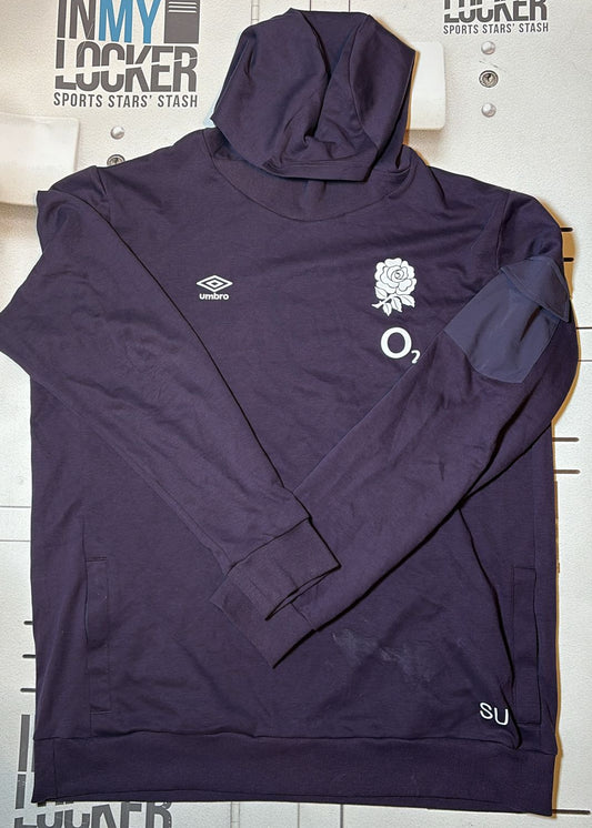 Sam Underhill - England Rugby Initialled Overhead Hoodie [Deep Purple]