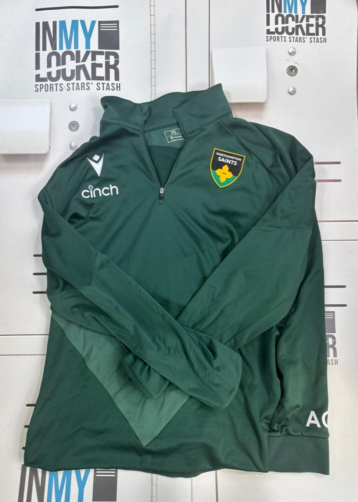 Alex Coles - Northampton Saints 1/4 Zip Training Jacket [Green]