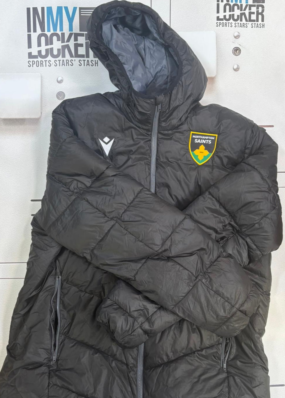Alex Coles - Northampton Saints Padded Raincoat [Black]