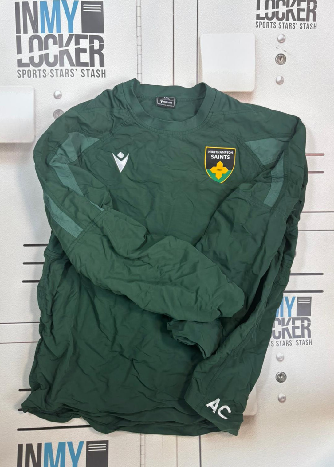 Alex Coles - Northampton Saints Waterproof Training Jacket [Green]