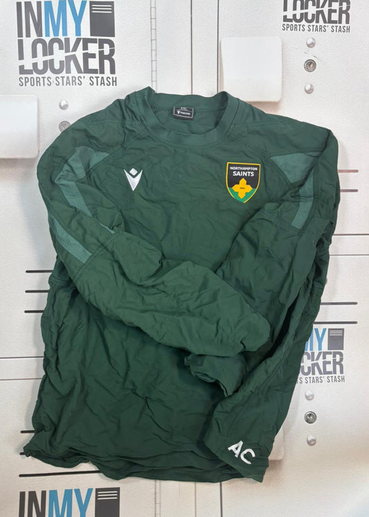 Alex Coles - Northampton Saints Waterproof Training Jacket [Green]